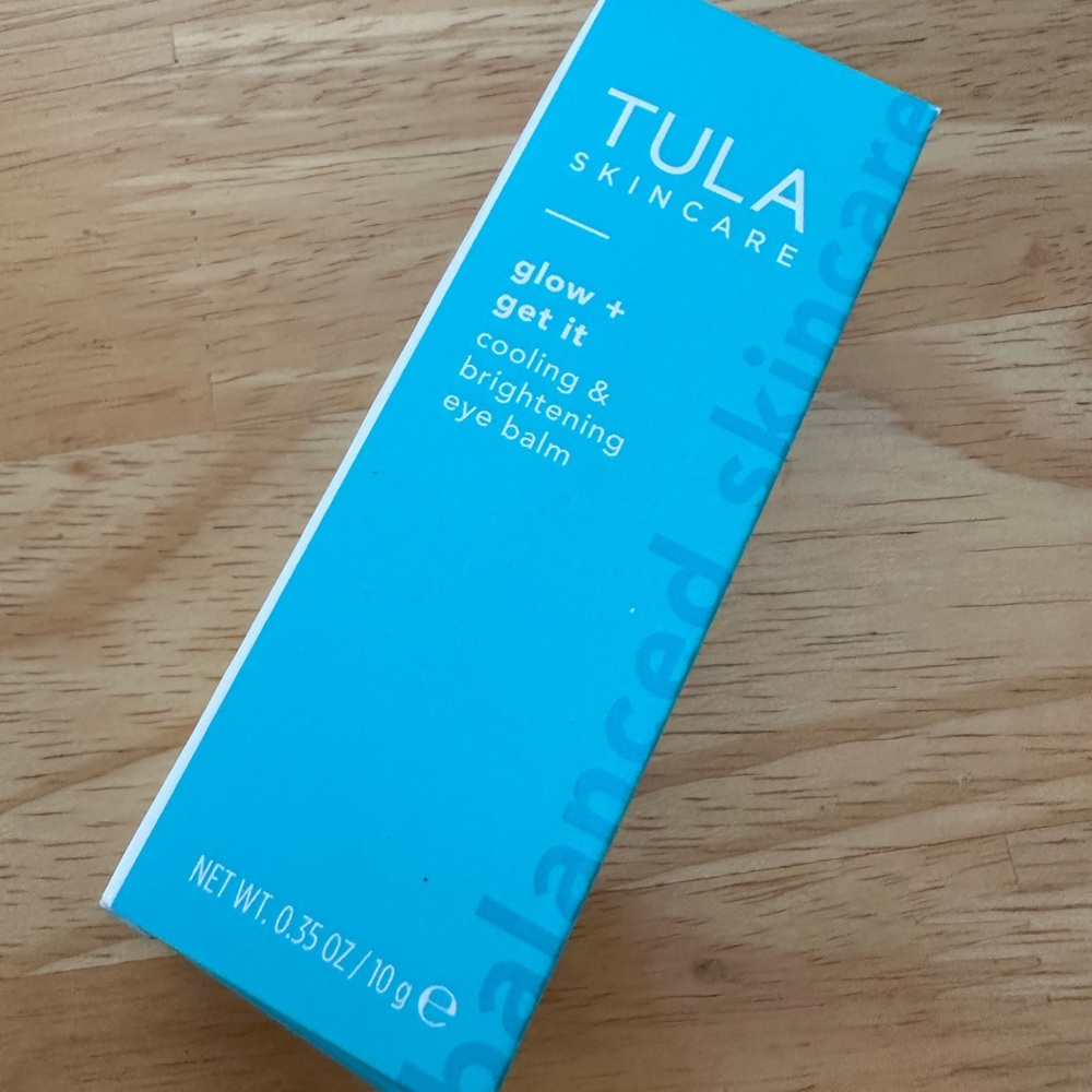 TULA SKINCARE GLOW + GET IT COOLING & BRIGHTENING EYE BALM. New Brand!